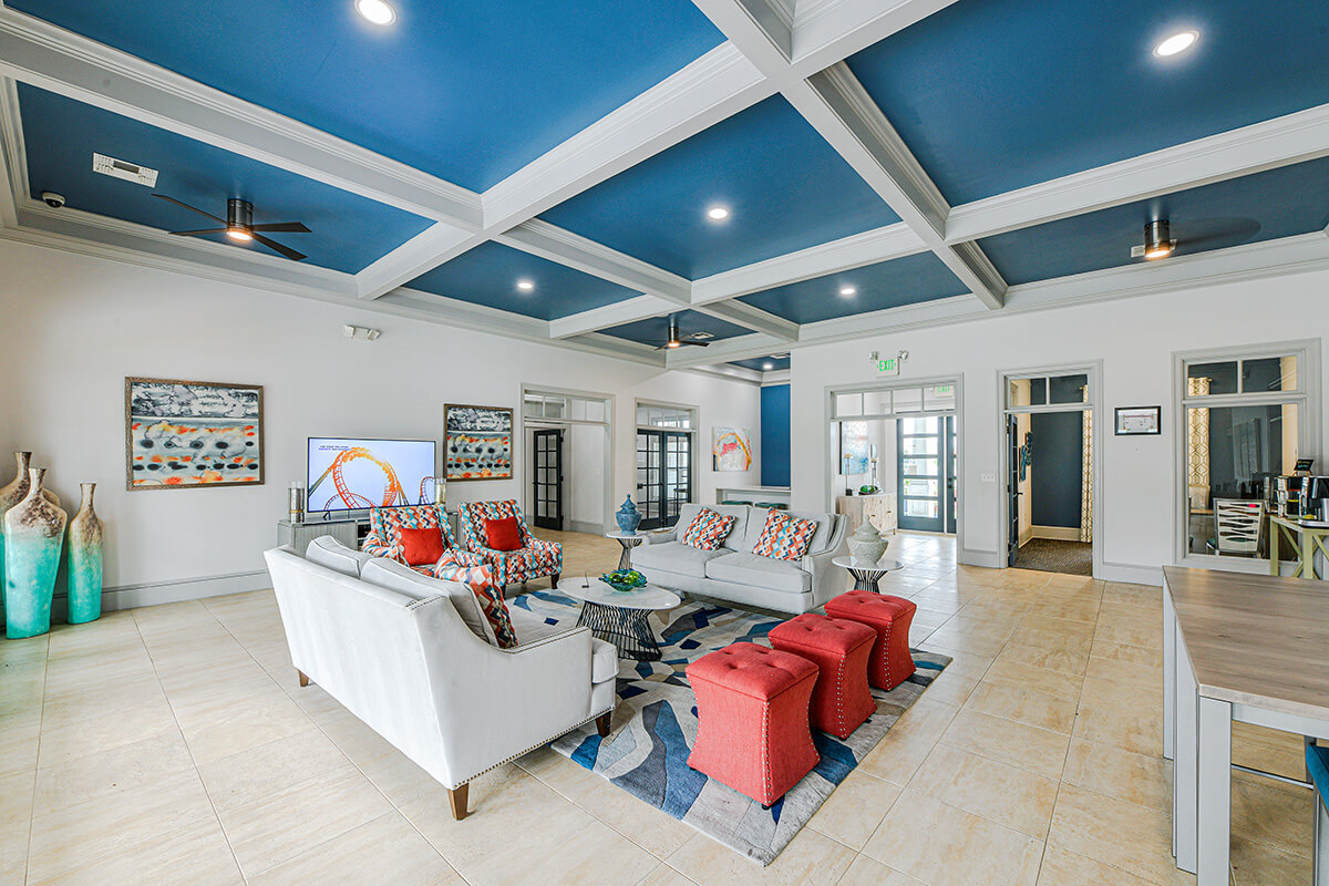 Home Bright office interior with modern design — Central Florida